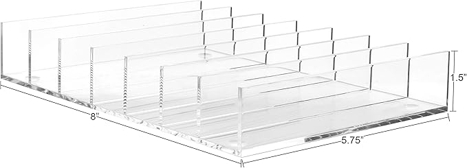 Mantello Clear Makeup Organizer Eyeshadow Palette Organizer Cash Holder & Makeup Palette Organizer Acrylic