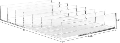 Mantello Clear Makeup Organizer Eyeshadow Palette Organizer Cash Holder & Makeup Palette Organizer Acrylic