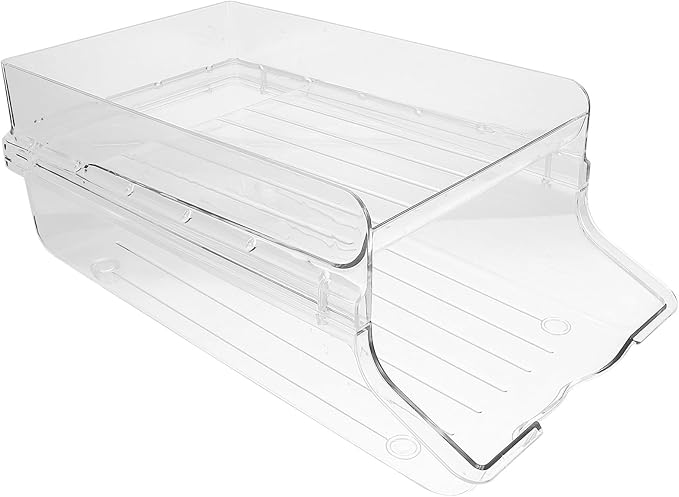Beverage Can Holder Rolling Drink Organizer Large Refrigerator Drink Rack Stackable Can Dispenser for Kitchen Pantry Storage