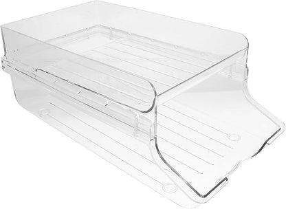 Beverage Can Holder Rolling Drink Organizer Large Refrigerator Drink Rack Stackable Can Dispenser for Kitchen Pantry Storage