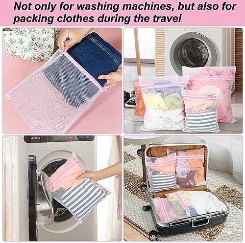 Vivifying Mesh Laundry Bags, 4 Pack, 3 Sizes, Polyester Wash Bags - Image 5