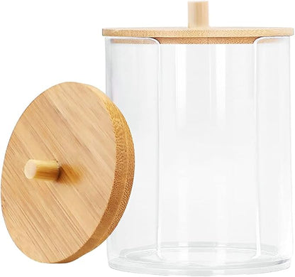 Cotton Pad Holder Cotton Round Holder Dispenser, Makeup Pad Organizer for Bathroom & Travel