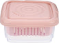 Soap Dish, Square Soap Travel Case with Drainage Layer, Leak-Proof Soap Container for Gym, Bathroom, Traveling, Camping, Soap Bar Shampoo Holder for Shower (Pink)