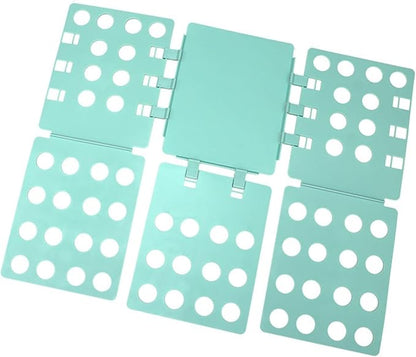 T-Shirt Folder Board for Adults, Shirt Folding Plate with Fast & Convenient Design, Foldable Clothes Organizer for Home Storage, (Cyan)