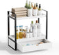 Boulphia 2-Tier Bathroom Organizer (White - New)