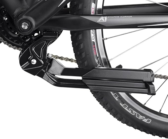 BV Bike Stand Heavy Duty for 24"-28" E-Bike - Bike Kickstand Supports Up to 77 lbs - Adjustable & Foldable Kickstand for Adult Bike with Center Mount & Secure Support - Strong & Durable for Ebikes