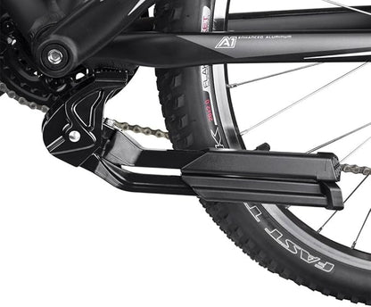 BV Bike Stand Heavy Duty for 24"-28" E-Bike - Bike Kickstand Supports Up to 77 lbs - Adjustable & Foldable Kickstand for Adult Bike with Center Mount & Secure Support - Strong & Durable for Ebikes