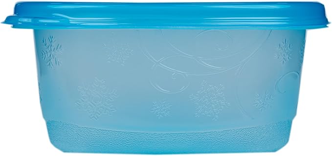 Glad GladWare FreezerWare Food Storage Containers with Lids, Small Rectangle BPA Free Plastic for Freezing Soups and Meal Prep, Crack Resistant, Microwave Dishwasher Safe, 24 Oz, 4 Count - 6 Pack