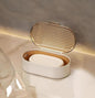 Soap Holder for Bathroom, Shower Soap Dish with Drainage Layer, Portable Soap Box for Bathroom, Bar soap Case for Travel, Gym, School, Camping