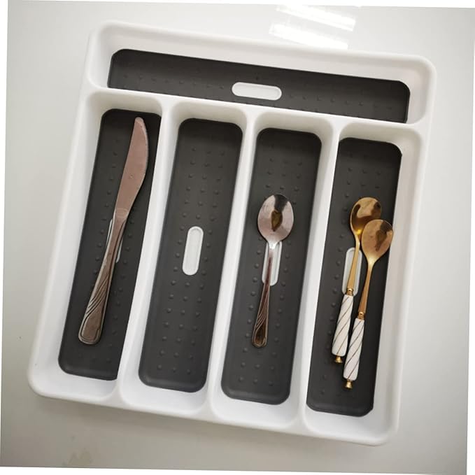 Mikinona 1pc Cutlery Storage Organizer Multi-divided Fork Spoon Tray for Kitchen Drawer Storage to Organize Utensils and Items