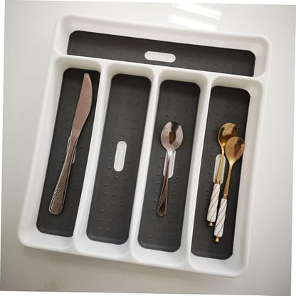 Mikinona 1pc Cutlery Storage Organizer Multi-divided Fork Spoon Tray for Kitchen Drawer Storage to Organize Utensils and Items