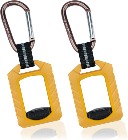 Melotough Zip Tie Organizer Band,Zip Tie Holder,Reusable,Cable Tie Bracket for Multi-Purpose Indoor and Outdoor Use,Yellow,2Pcs