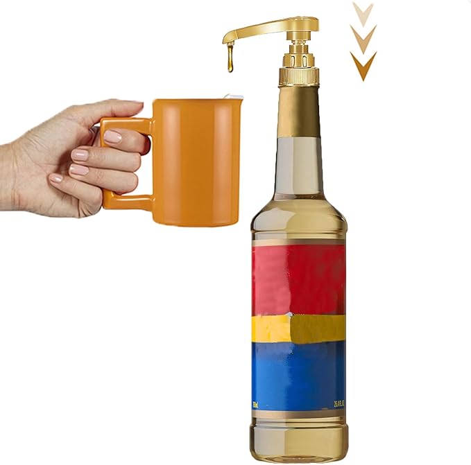 12PCS Syrup Pump Suitable for 750ml Bottles，Coffee Syrup Dispenser Pump，Flavor Syrup Pump (12)