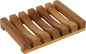 Slotted Bar Soap Holder Teak Wood by HTB, Kitchen Wooden Sponge Holder, Self Draining Soap Dish for Shower, Sink, Bathroom, Bathtub, RV
