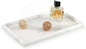 Koville African Natural Marble Tray, 12"x7" Coffee Table Vanity/Decorative Tray for Jewerly, Watch, Perfume Candle Tray for Bedroom/Bathroom/Kitchen Countertop