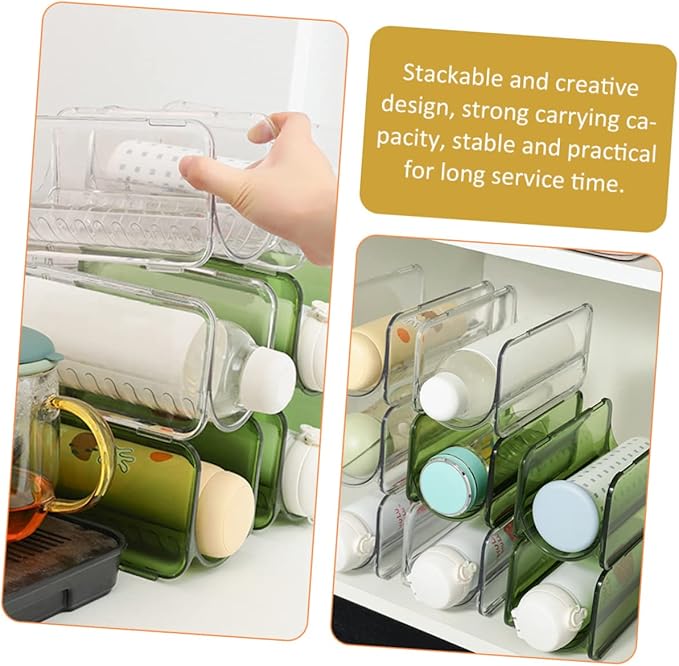 PRETYZOOM 3sets Cup Rack Reusable Fridge Drink Dispenser Fridge Jug with Lid Instant Large Dish Drying Rack Kitchen Insulated Bottle Counter Pantry Insulated Water Bottles Sponge 2pcs*3