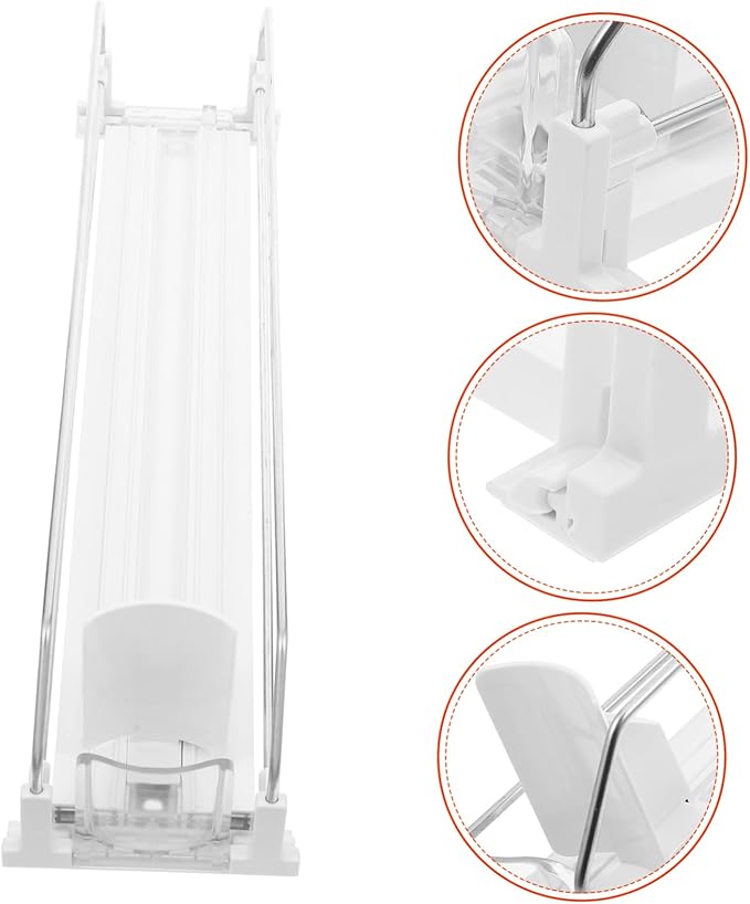 Push Drink Dispenser Organizer for Fridge Rolling Can Beverage Storage for Home Commercial Use Minimalist Design Ample Space for Soda Juices and Beer