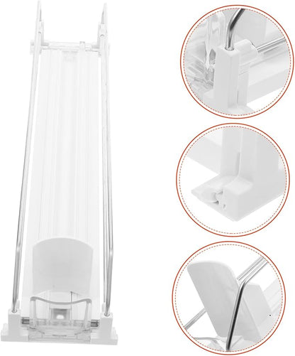 Push Drink Dispenser Organizer for Fridge Rolling Can Beverage Storage for Home Commercial Use Minimalist Design Ample Space for Soda Juices and Beer