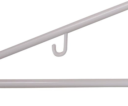 Nahanco Plastic Clothes Hangers, White, 24/Pack (TBWHU)