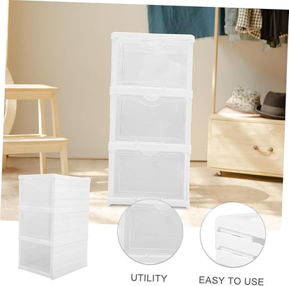 Shoe Storage Box Multilayer Shoe Boxes Entryway Organizer Material Easy to Clean