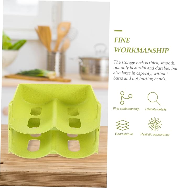 MERRYHAPY 4pcs Unique Design Can Rack Stackable Storage Holder Pantry Soda Can Organizer Wine Bottle Rack Space-Saving
