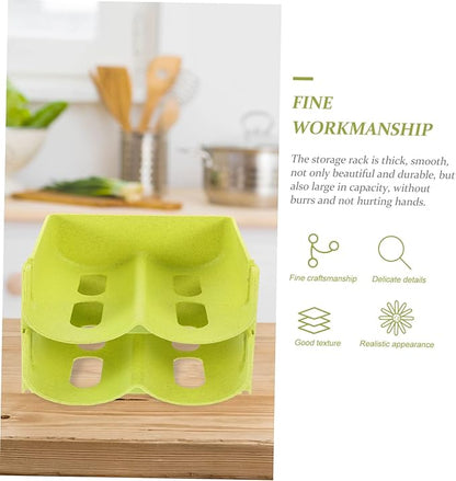 MERRYHAPY 4pcs Unique Design Can Rack Stackable Storage Holder Pantry Soda Can Organizer Wine Bottle Rack Space-Saving
