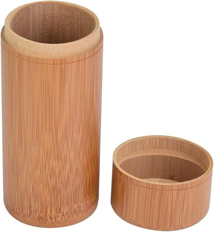 Mumusuki Tea Jar, Portable Sealed Tube Tea Storage Box Canisters Box Wake Tea Bucket for Farmhouse Kitchen Counter(M)