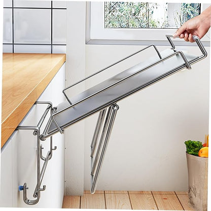 Cabilock Door Cabinet Shelf Organizer Hanging Storage Spice Organizer for Kitchen