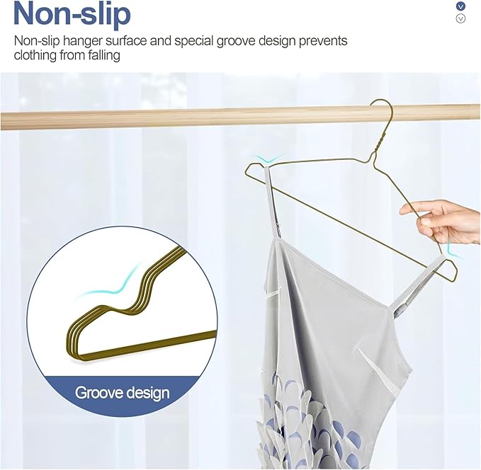 SPECILITE Wire Hangers 150 Pack, Metal Wire Clothes Hanger Bulk for Coats, Space Saving Metal Hangers 16.7 Inch Ultra Thin Non Slip with Groove, for Standard Size Suits, Shirts, Pants, Skirts-Silver