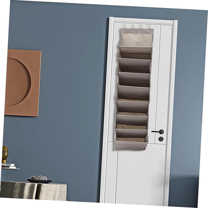Wall Hanging Storage Bag Multi Functional Door Organizer for Shoes and Accessories Grey Easy Installation Space Saving Closet