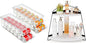 Puricon 2 Pack Soda Can Organizer Dispenser for Refrigerator Bundle with Corner Bathroom Counter Organizer(1 Pack White)