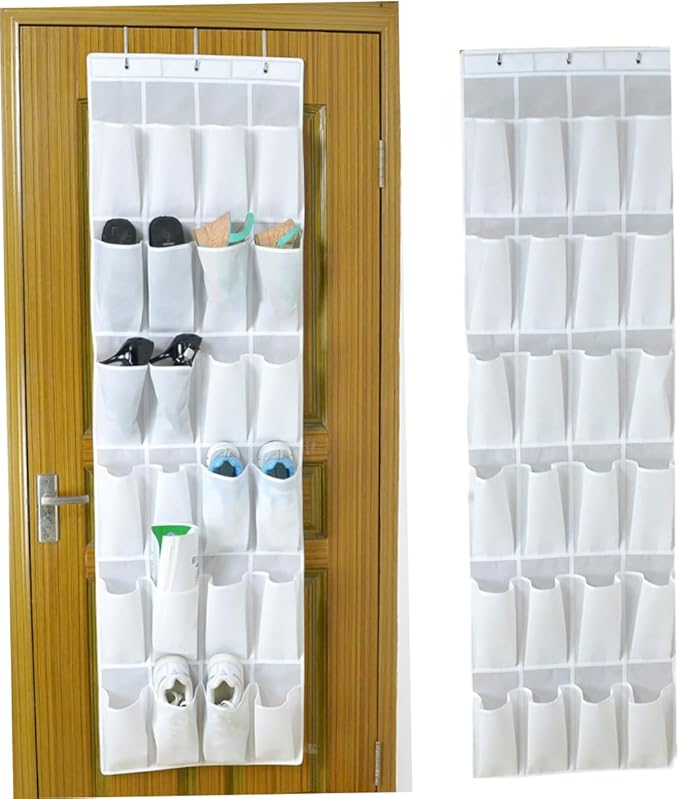 SOLUSTRE 24pcs Shoe Storage Bag Door Hanger Organizer Hanging Bag for Shoes Tidy Decor