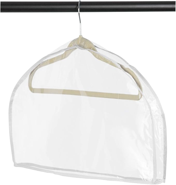 Set of Three Clear Vinyl Shoulder Covers (Size 12" x 22" x 2")