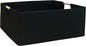 Storage Bin for Shelves Rectangle Closet Baskets Foldable Box with Handles Black Storage Boxes for Home Office Car Dormroom