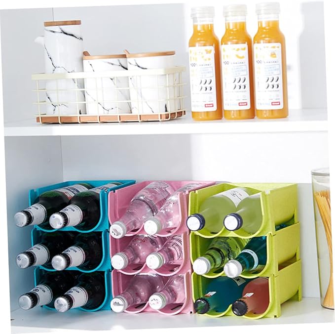 Refrigerator Organizer Bins Drink Storage Box Soda Holder Stackable Crisper