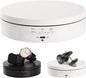 22 lbs Motorized Rotating Display Stand for Jewelry, 360 Degree, Automatic Mute Rotating Display Stand, Electronic Turntable with USB Charging Port for Display, Photography Products, Cupcakes, Toys