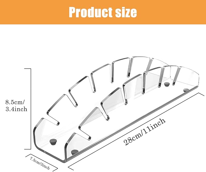 Hat Stand for Baseball Caps,1 Pack No Install Acrylic Hat Organizer Hat Racks for 12 Baseball Caps, Hat Holder Display and Organization for Bedroom, Closet, Dresser
