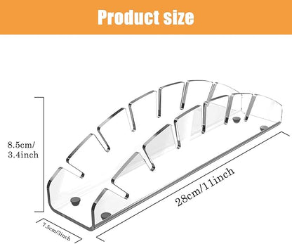 Hat Stand for Baseball Caps,1 Pack No Install Acrylic Hat Organizer Hat Racks for 12 Baseball Caps, Hat Holder Display and Organization for Bedroom, Closet, Dresser