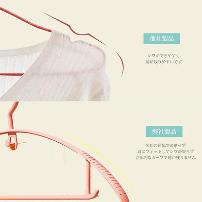 AYO Clothes Hangers, Non-Slip, Laundry Hanger, Storage, Prevents Cracking, Non-Marking Hangers, Stylish, Non-Slip, Suit Hanger, Pants Hanger, Prevents Shape Shape, Clothes Pants, Wet and Dry Hangers,
