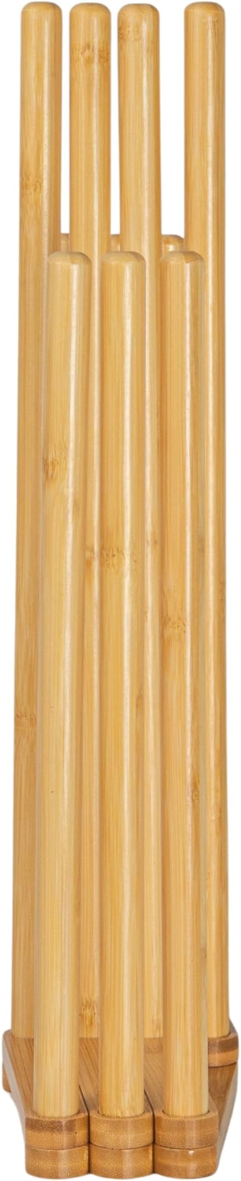 Bamboo 5 Pair Accordian Boot Rack, Natural