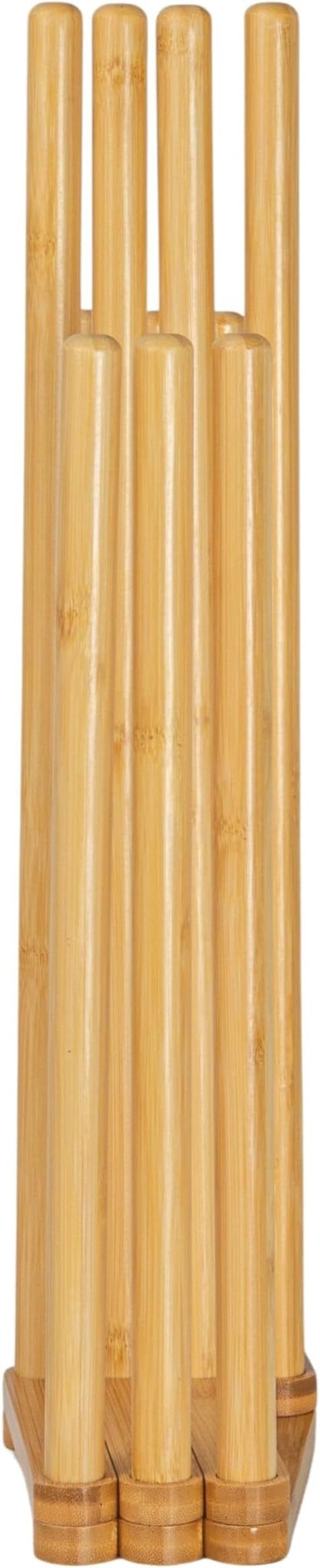 Bamboo 5 Pair Accordian Boot Rack, Natural