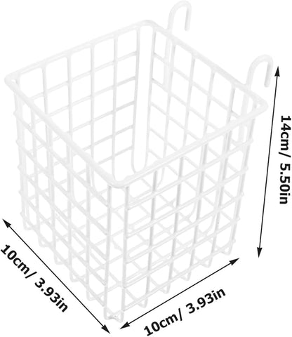 OUNONA 4pcs Over the Door Wire Basket Organizer Multi Functional Iron Storage Rack for Kitchen Bathroom and Bedroom Hanging Storage for Easy Access to Items