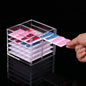 10 Layers Nail Art Extensions Storage Organizer,Cosmetic Makeup Container Box,Clear Case Cabinet Display for Nail Supplies Artists,Home & Nail Salon (10 Layers for Nail)