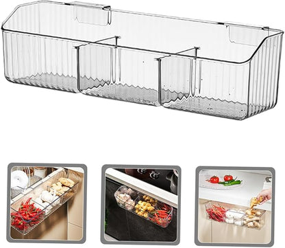 Unomor Cabinet Door Organizer Multi-purpose Kitchen Hanging Basket Vegetable Storage Rack Strong Load