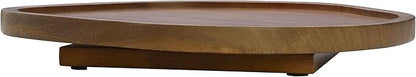 Gourmet Basics by Mikasa Cora Organic Shaped Lazy Susan Turntable, 14 Inch