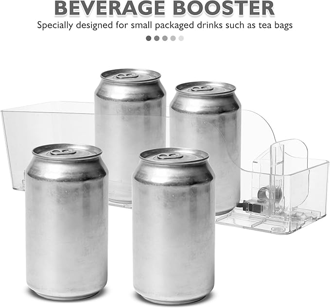Levemolo 2PCS Pushing Drink Dispenser for Fridge - Automatic Soda Can Pusher Glide Organizer for Refrigerator - Drink Organizer Storage Holder Accessories