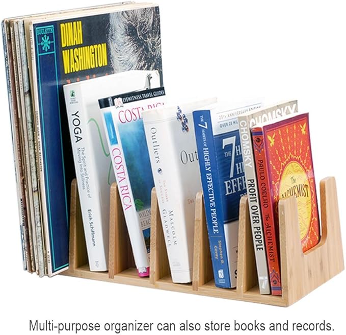 MobileVision Bamboo Pot Lid Holder Organizer for Storage in Cabinets or Kitchen Countertops and Cupboards