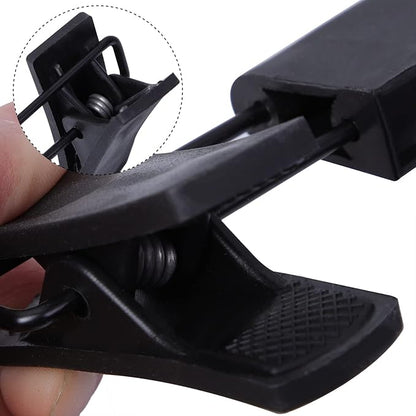 NORTHERN BROTHERS Pants and Skirt Hangers with Adjustable Clips, 50 Pack, Slim Non-Slip Clip Hangers, 360 Degree Swivel Hook, Black