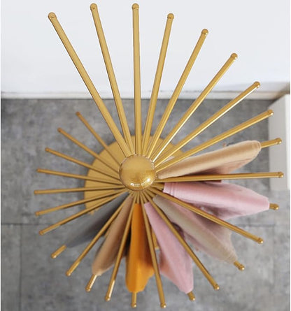 Floor-Standing Metal Spiral Scarf Display Stand, Creative Clothing Store Silk Scarf Shawl Storage Rack, Multi-Purpose Pants Rack Belt/tie Organizer Hanger Holder, Accessory Organizer Rack