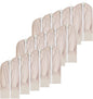 15-PCS Garment Bag Set with Zipper Closure and Semi-Transparent Design, Clothes Covers Garment Bag for Hanging Suits and Coats, Plastic Garment Bags for Hanging Clothes with Reinforced Edges (24"x40")